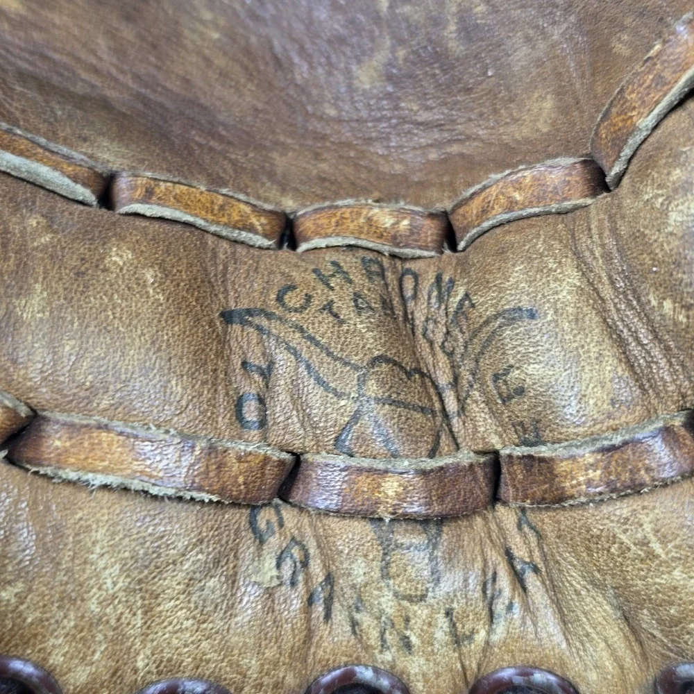 Vintage Spalding Rich Helner Baseball Glove 42-3255 Advisory Staff RHT Leather